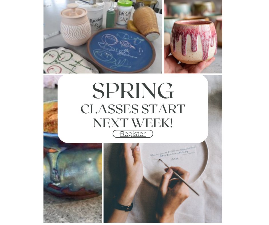 Spring is here! Are you ready for some creative inspiration? Join us at the Willamette Art Center for exciting classes, open studio, gifted instruction, and a welcoming community. Our eight-week session begins March 16.#makesomething #playwithclay #pottersofinstagram #handmadeceramics #ceramics #handbuilt / #handbuildingpottery #oilpaintingclass