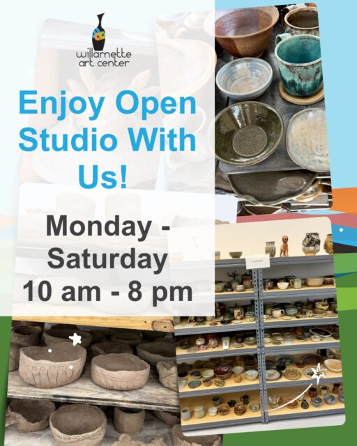 Studio orientation is easy and necessary. It's how we create a sense of shared space and culture. Join our next orientation class to start using the studio. Open Studio passes start at $15 a day and cost less the more visits you buy. Open Studio is available Monday-Saturday, 10 am - 8:00 pm.