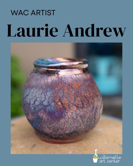 There's a special magic to Raku firing that brings artists back for more. Your glowing, 1800°F piece comes straight out of the kiln and is plunged straight into a bin of newspaper, sawdust and other combustibles. It bursts into flames. Smoke rolls up. And when the smoke clears, the piece is transformed.That's the beauty of Raku. You can't fully control it and you can't fully predict it. No two pieces every come out exactly the same.WAC artist Laurie Andrew has been a Raku class student this session. Laurie says she enjoys coming to the class because it's like Christmas every day. We agree. It really is a special and vibrant technique for clay decoration.Laurie made these three pieces using the WAC's reclaimed clay. The first vase is a combination of our Copper Sand and Lapiz glazes. The other vase with the ruffled rim was glazed with our Salmon Run and Reynolds Wrap glazes. And the big platter was made by applying fern fronds with our Copper Carbonate and Clear Crackle glazes.We'll be starting a new session of Raku class beginning August 5th. Keep an eye out on social media for information about registering for this class.