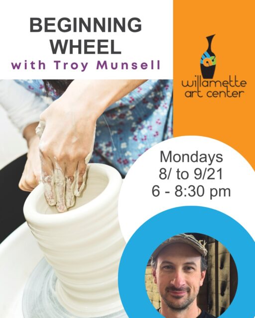 Ever wanted to reenact that scene from Ghost? Or maybe just drink coffee out of a mug you actually made yourself? ☕✨ Come get your hands dirty in Troy’s introductory wheel-throwing course! Zero clay experience required. We’ll teach you the core techniques so you can confidently build your skills. Monday evenings from 6 to 8:30pm. Classes run August 3rd through September 21st.Visit our website or tap the link in our bio to register before spots fill up!#PotteryClass #WheelThrowing #CeramicsArt #GetYourHandsDirty #WillametteArtCenter