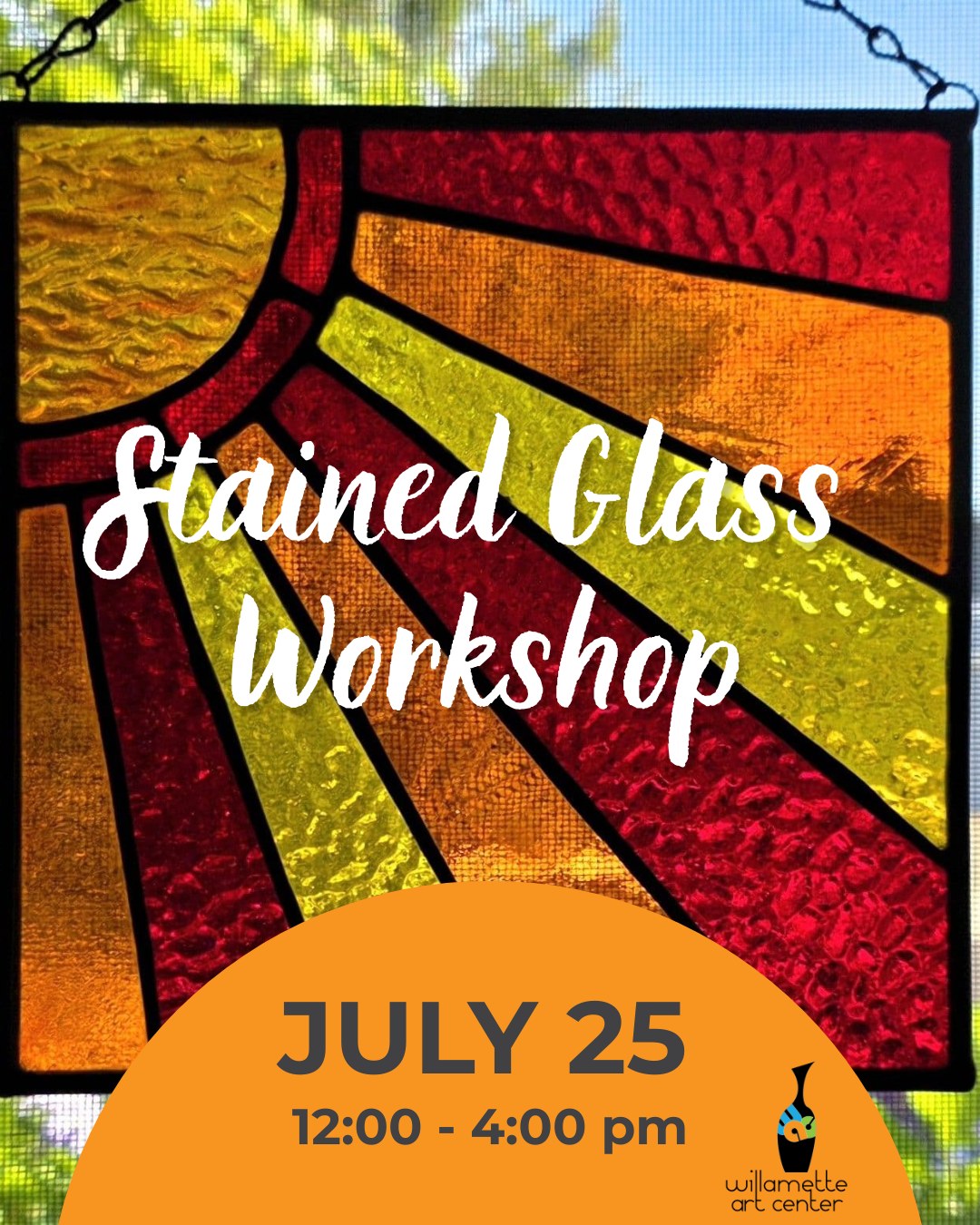 🚨 LAST CALL! 🚨 Don't miss your chance to join our upcoming Stained Glass Workshop!Skip the stress of cutting—we’ve prepped the pattern so you can dive straight into the fun part! Join us in a relaxing, supportive environment to learn traditional copper foiling, soldering, and finishing to create your own beautiful 8.25 x 8.5" Tiffany-style piece. ✨All materials are provided. Just bring a sturdy apron, a snack, and your creativity!⏳ Spots are almost gone—secure yours today at the link in our bio/comments!#WillametteArtCenter #StainedGlass #ArtWorkshop #SalemOregon #LastCall