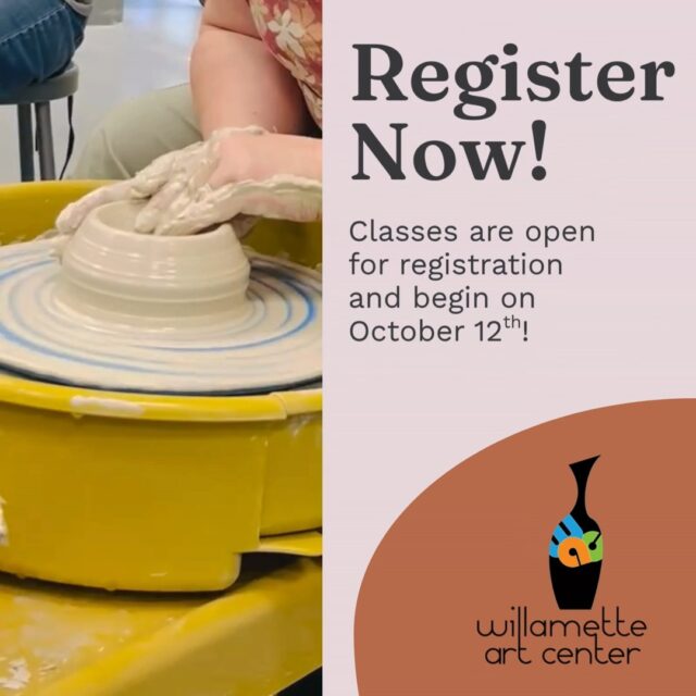 Fall session is coming up fast! A variety of multi-week classes, workshops, kids classes, and a variety of mediums are coming your way! We're excited to offer jewelry making, photography, oil painting, and stained glass workshops. Head to our website to check out our full class schedule and sign up! #PotteryStudio #SalemOregon #CeramicsCommunity #whatshappeningsalem #willametteartcenter