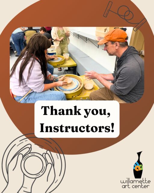To the incredible instructors at the WAC: Thank you for sharing your wonderful set of skills, patience, and passion with our community! 🎨✨On World Teachers Day, we celebrate the artists and mentors who guide our students through every pottery throw, brushstroke, and creative breakthrough. Your dedication brings our studio to life and helps imaginations flourish every single day.We appreciate you! 💛 (P.S. If you'd like to sign up for a class with one of our terrific instructors, our fall term starts soon! Register on our website!) #CeramicsCommunity #PotteryStudio #willametteartcenter #community #WorldTeachersDay