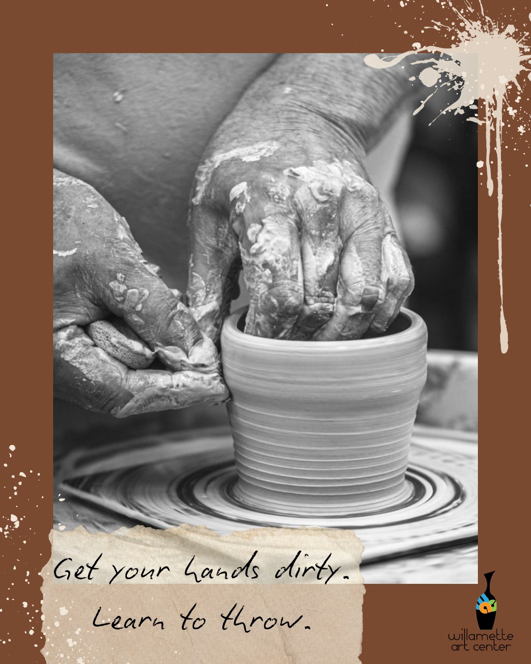 "I've been exploring pottery for around 38 years. I have a passion for the medium and love to get others addicted to clay with me. My main interest is pottery on the wheel with a focus on decoration to my thrown pieces. I have volunteered at Chemeketa Community College for many of those years and love to help tutoring new wheel students." - Troy Munsell, WAC Instructor and PotterTroy's Beginning Wheel Class is starting soon! Registration is open, sign up before classes start on 10/12!This introductory wheel-throwing course focuses on the skills needed to center, trim, and throw the basic forms of cups, mugs, bowls and plates.# #SalemOregon #CeramicsCommunity #PotteryStudio #willametteartcenter #ceramics